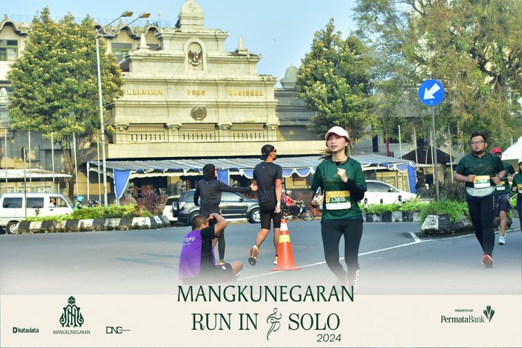Race photo from Mangkunegaran Run 2024