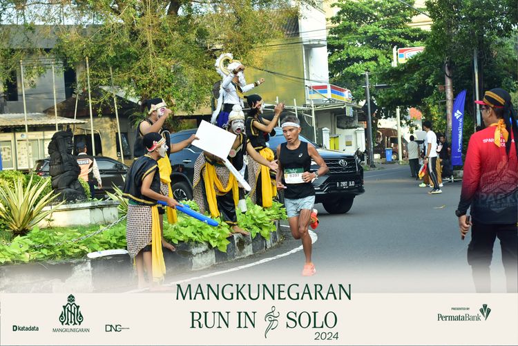 Race photo from Mangkunegaran Run 2024