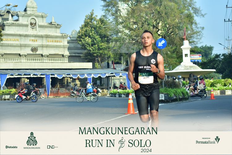 Race photo from Mangkunegaran Run 2024