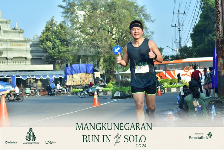 Race photo from Mangkunegaran Run 2024