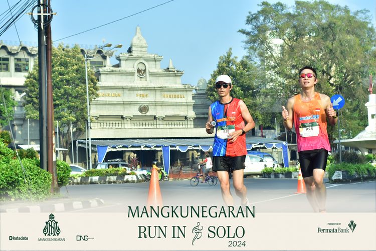 Race photo from Mangkunegaran Run 2024