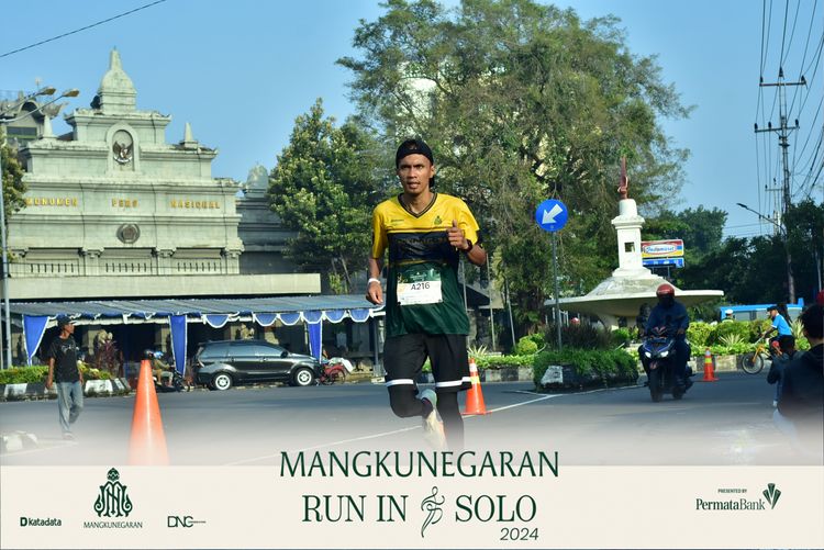 Race photo from Mangkunegaran Run 2024