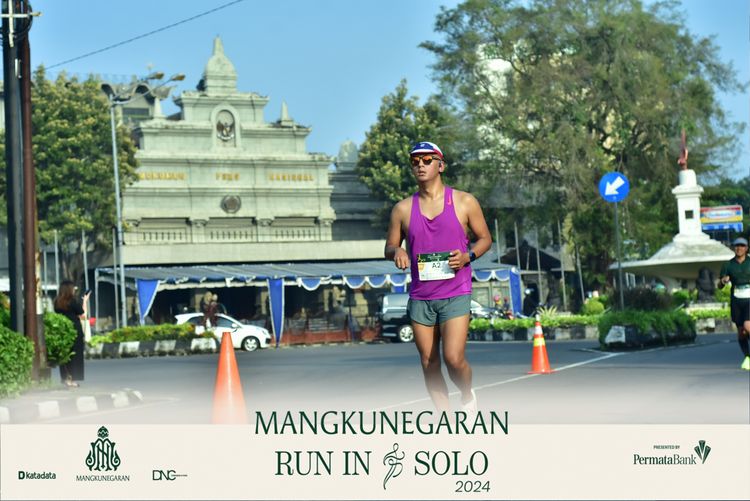 Race photo from Mangkunegaran Run 2024