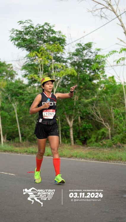 Race photo from Arutmin Borneo Run 2024