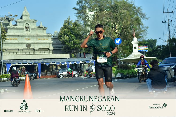 Race photo from Mangkunegaran Run 2024