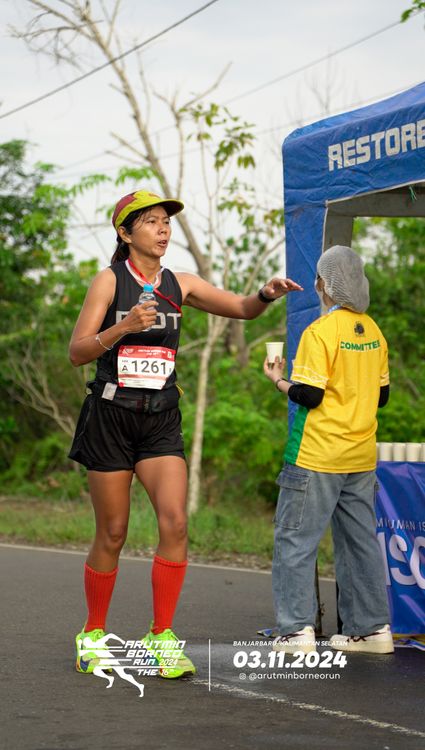 Race photo from Arutmin Borneo Run 2024