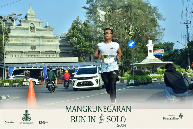 Race photo from Mangkunegaran Run 2024