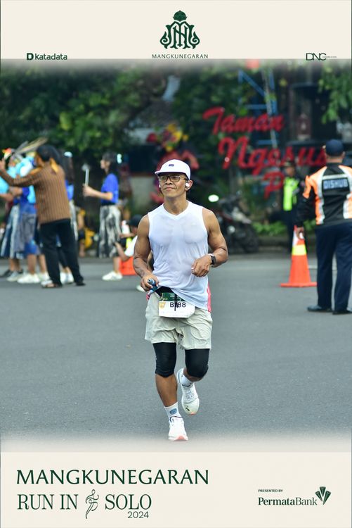 Race photo from Mangkunegaran Run 2024