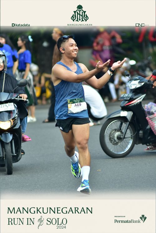 Race photo from Mangkunegaran Run 2024