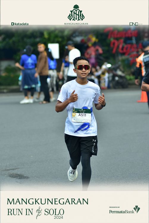 Race photo from Mangkunegaran Run 2024