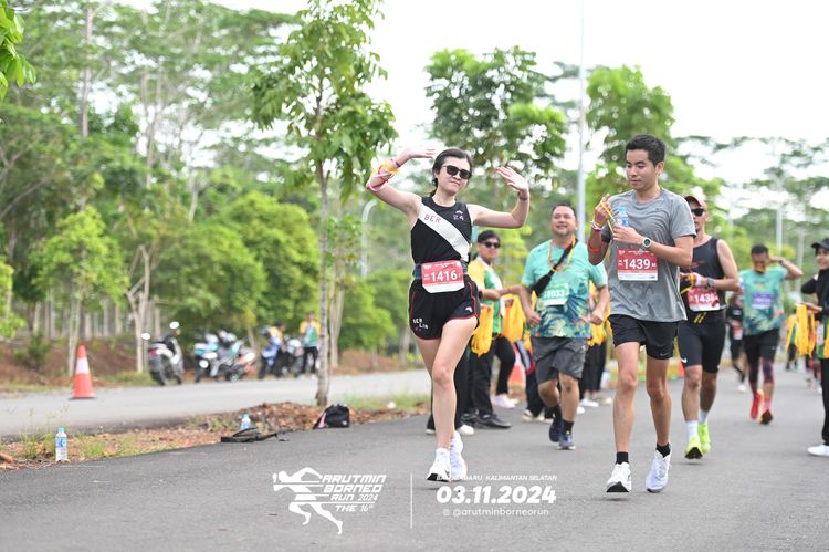 Race photo from Arutmin Borneo Run 2024