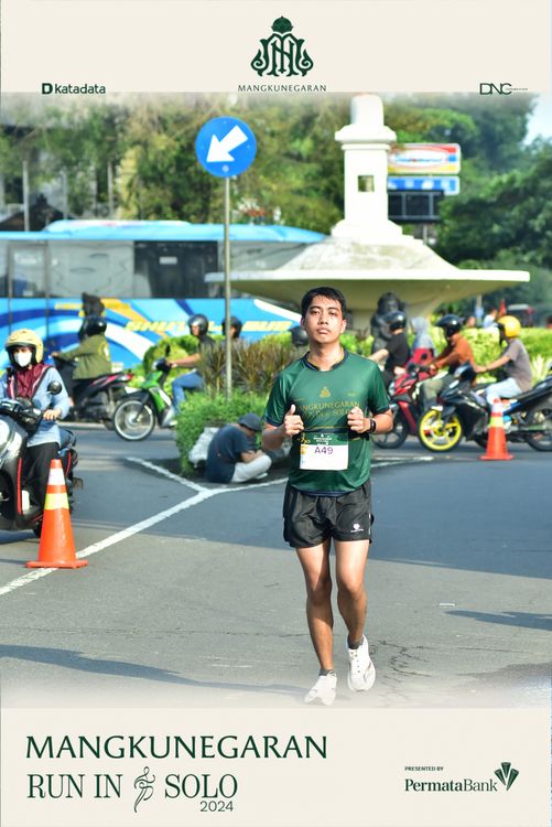 Race photo from Mangkunegaran Run 2024