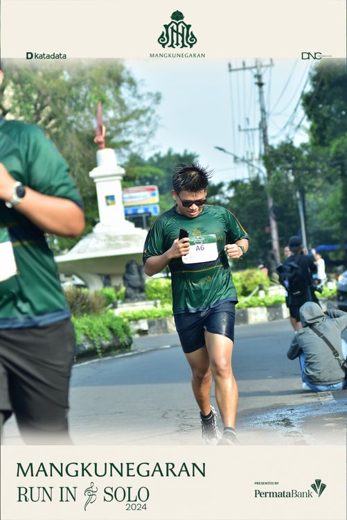 Race photo from Mangkunegaran Run 2024