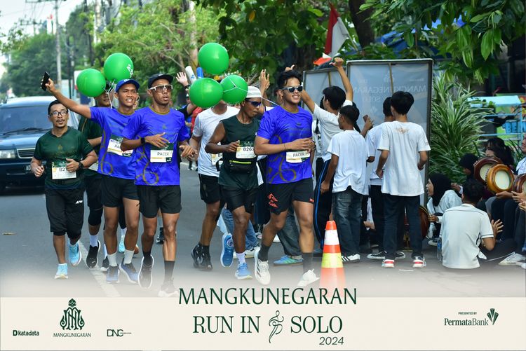 Race photo from Mangkunegaran Run 2024