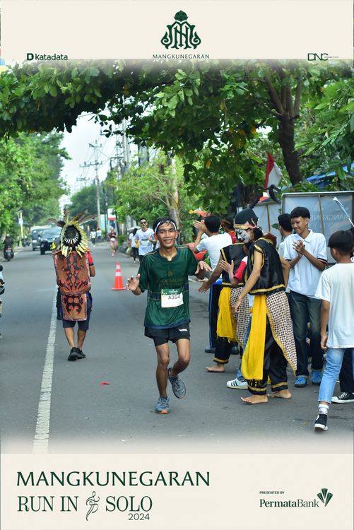 Race photo from Mangkunegaran Run 2024