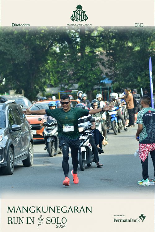Race photo from Mangkunegaran Run 2024