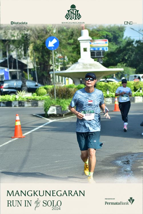Race photo from Mangkunegaran Run 2024