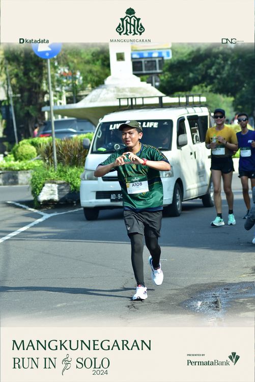 Race photo from Mangkunegaran Run 2024