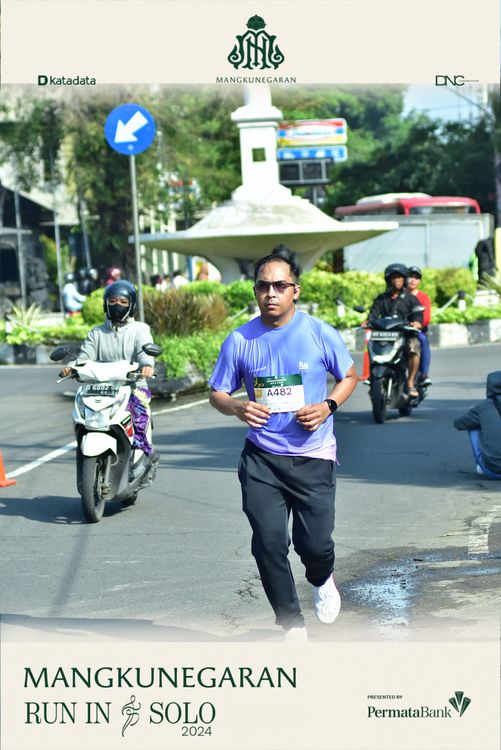 Race photo from Mangkunegaran Run 2024