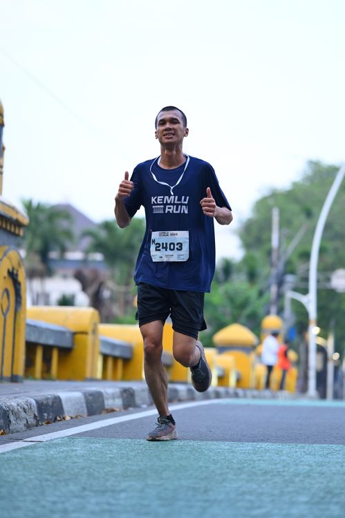 Race photo from KEMLU RUN 2025