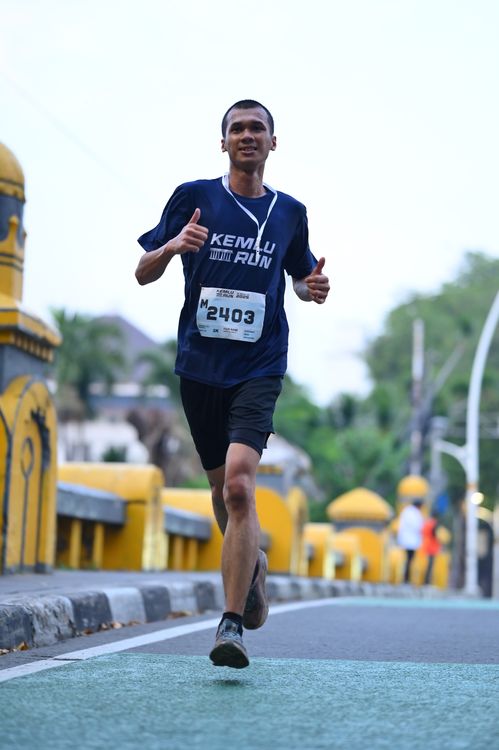 Race photo from KEMLU RUN 2025