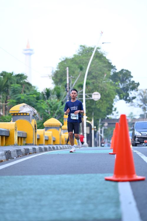Race photo from KEMLU RUN 2025