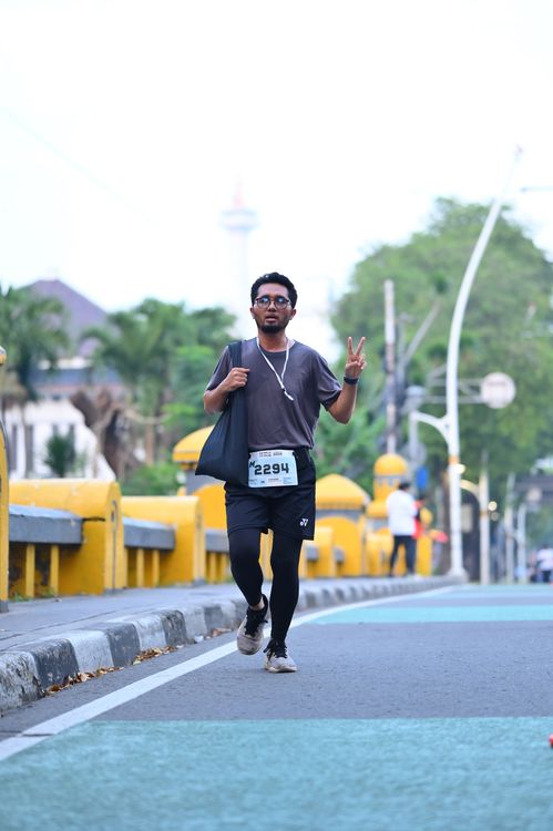 Race photo from KEMLU RUN 2025
