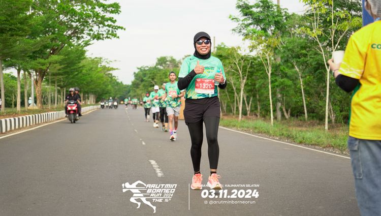 Race photo from Arutmin Borneo Run 2024