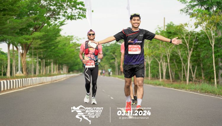 Race photo from Arutmin Borneo Run 2024
