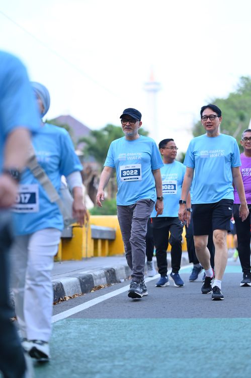 Race photo from KEMLU RUN 2025