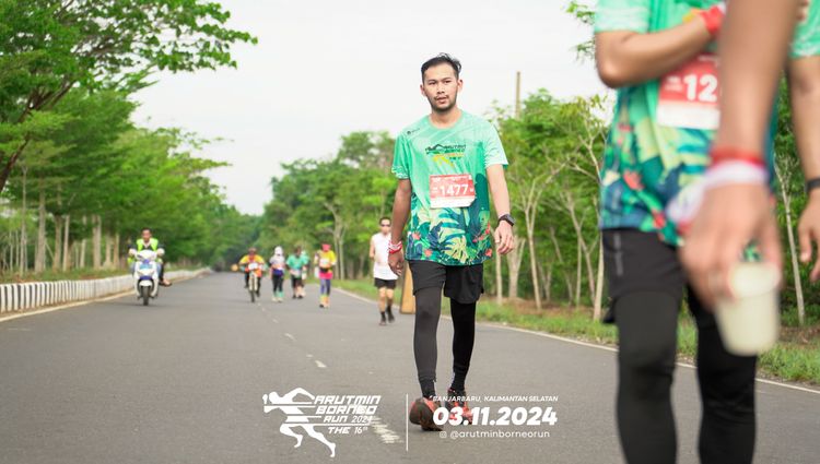 Race photo from Arutmin Borneo Run 2024