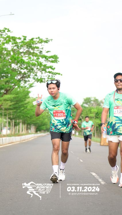 Race photo from Arutmin Borneo Run 2024