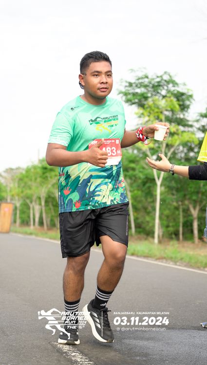 Race photo from Arutmin Borneo Run 2024