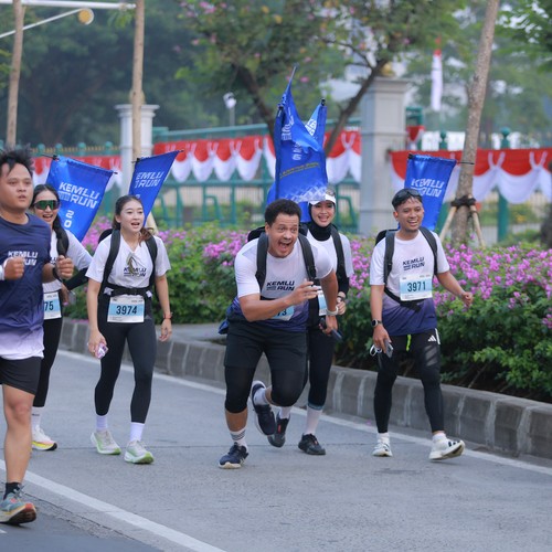 Race photo from KEMLU RUN 2026