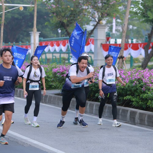 Race photo from KEMLU RUN 2026