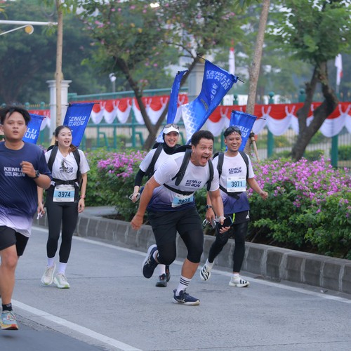Race photo from KEMLU RUN 2026