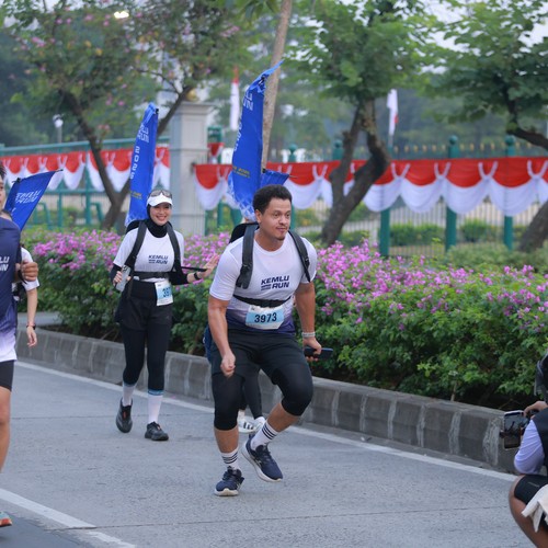 Race photo from KEMLU RUN 2026