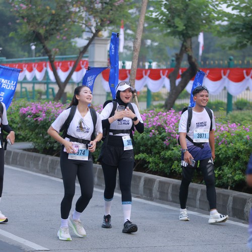 Race photo from KEMLU RUN 2026