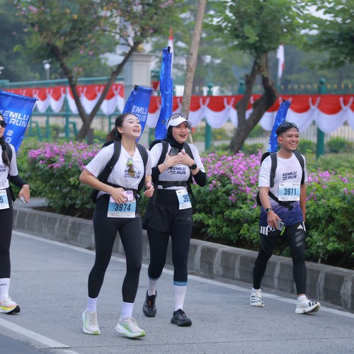 Race photo from KEMLU RUN 2026