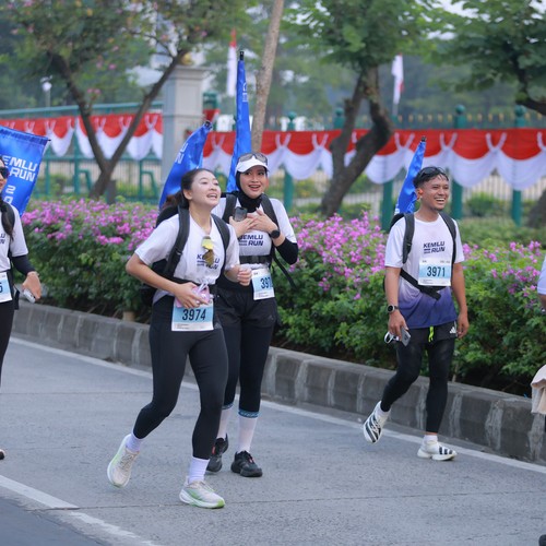 Race photo from KEMLU RUN 2026