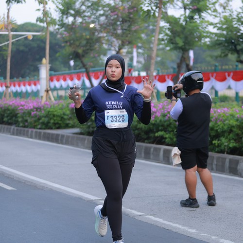 Race photo from KEMLU RUN 2026