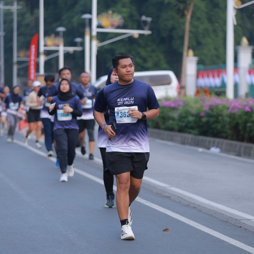 Race photo from KEMLU RUN 2026