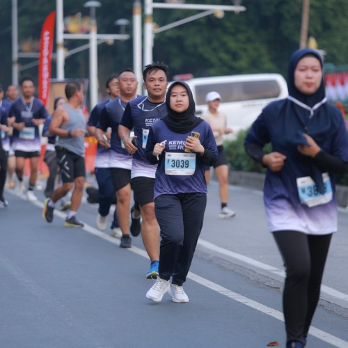 Race photo from KEMLU RUN 2026