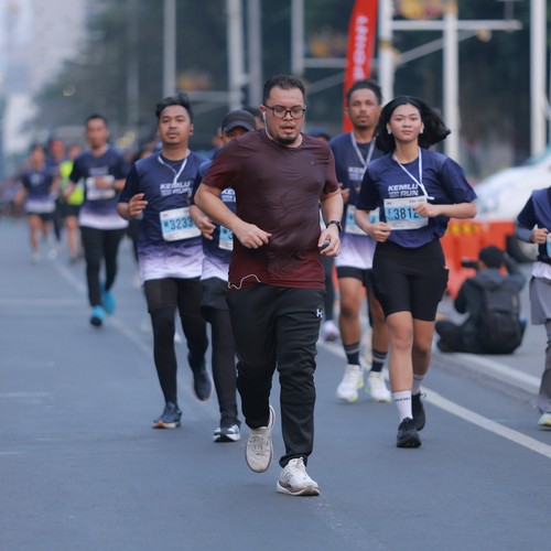 Race photo from KEMLU RUN 2026