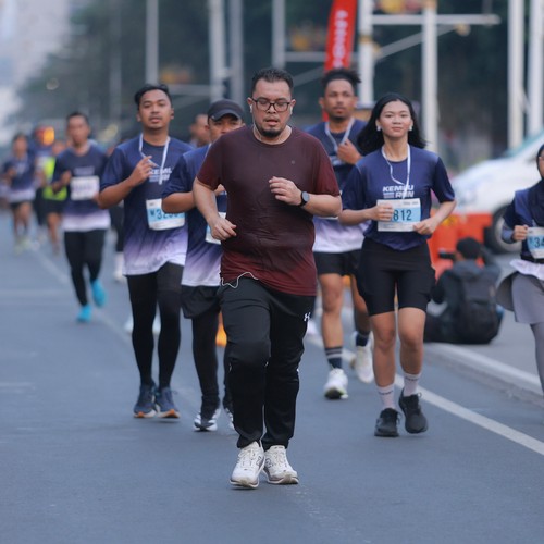Race photo from KEMLU RUN 2026