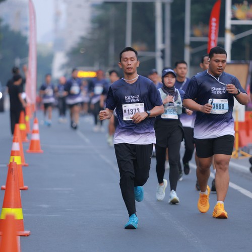 Race photo from KEMLU RUN 2026