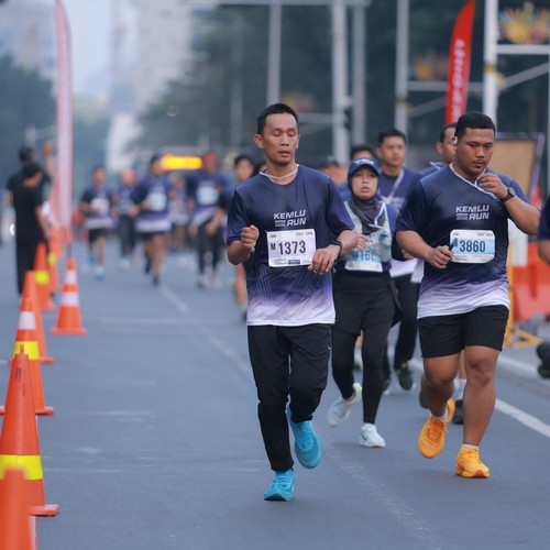 Race photo from KEMLU RUN 2026