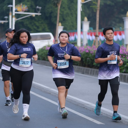 Race photo from KEMLU RUN 2026