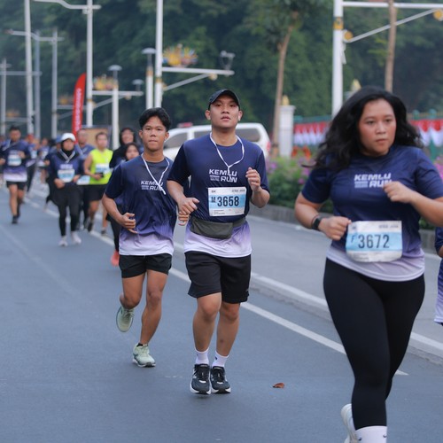 Race photo from KEMLU RUN 2026
