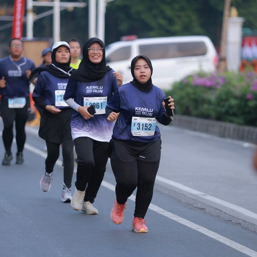 Race photo from KEMLU RUN 2026